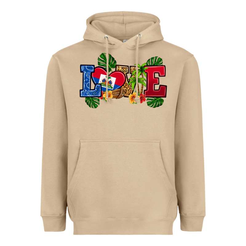 Love Haitian Republic Heavyweight Hoodie by RanaPortraitStore | Teevron