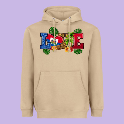 Heavyweight Hoodie love haitian republic