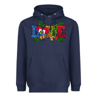 Navy love haitian republic Heavyweight Hoodie - RanaPortraitStore