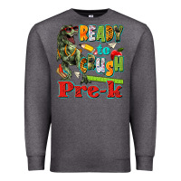 Charcoal Heather ready to crush pre k Premium Sweatshirt - texasbilliewilder