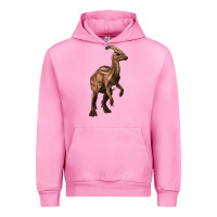 Fuchsia Pink parasaurolophus Urban Hoodie - Artiststas