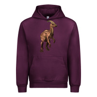 Mauve Wine parasaurolophus Urban Hoodie - Artiststas