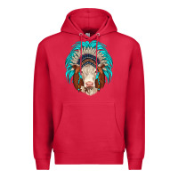 Cardinal hereford indian headdress Premium Hoodie - JahusDesignShop