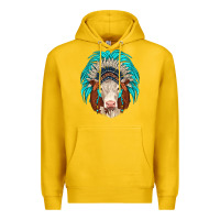 Lemon hereford indian headdress Premium Hoodie - JahusDesignShop