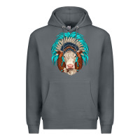 Rock hereford indian headdress Premium Hoodie - JahusDesignShop