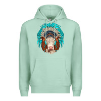 Seafoam hereford indian headdress Premium Hoodie - JahusDesignShop