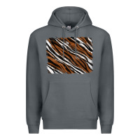 Rock Tiger zebra background Premium Hoodie - RanaPortraitStore