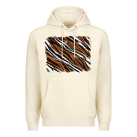 Sandshell Tiger zebra background Premium Hoodie - RanaPortraitStore