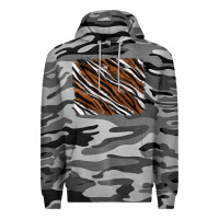 Slate Camo Tiger zebra background Premium Hoodie - RanaPortraitStore