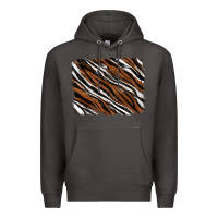 Smoke Tiger zebra background Premium Hoodie - RanaPortraitStore