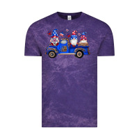 Cloud Purple american flag gnomes truck Vintage Tee - Artiststas
