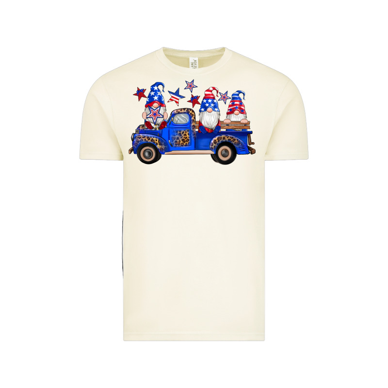 American Flag Gnomes Truck Vintage Tee by Artiststas | Teevron