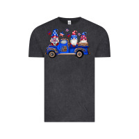 Vintage Black american flag gnomes truck Vintage Tee - Artiststas