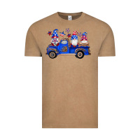 Vintage Coffee american flag gnomes truck Vintage Tee - Artiststas