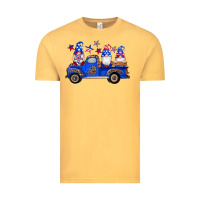 Vintage Mustard american flag gnomes truck Vintage Tee - Artiststas