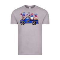 Vintage Zinc american flag gnomes truck Vintage Tee - Artiststas