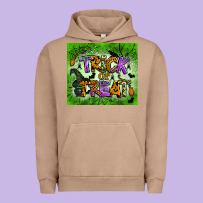 Trick Or Treat Tumbler Urban Hoodie Designed By Bundleandbundleshop