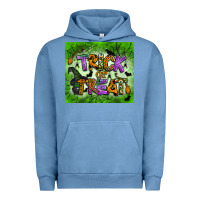 Pigment Pebble Blue trick or treat tumbler Urban Hoodie - BundleAndBundleShop