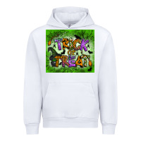 White trick or treat tumbler Urban Hoodie - BundleAndBundleShop