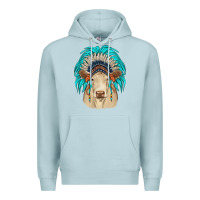 Blue Mist charolais indian headdress Premium Hoodie - JahusDesignShop