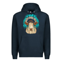 Navy charolais indian headdress Premium Hoodie - JahusDesignShop