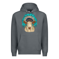 Rock charolais indian headdress Premium Hoodie - JahusDesignShop