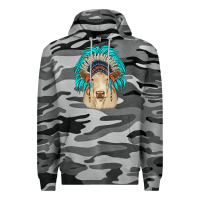Slate Camo charolais indian headdress Premium Hoodie - JahusDesignShop