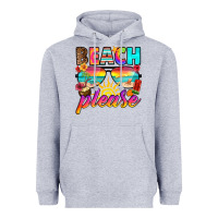 Heather Grey beach please Heavyweight Hoodie - RanaPortraitStore