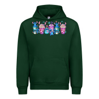 Forest Green stitch coffee cups libbey glass Urban Hoodie - Jasminsmagicworld