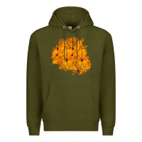 Army Green halloween patch Premium Hoodie - BundleAndBundleShop