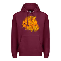 Burgundy halloween patch Premium Hoodie - BundleAndBundleShop
