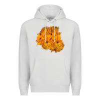 Dove Grey halloween patch Premium Hoodie - BundleAndBundleShop