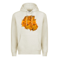 Oatmeal Heather halloween patch Premium Hoodie - BundleAndBundleShop