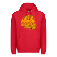 Red halloween patch Premium Hoodie - BundleAndBundleShop