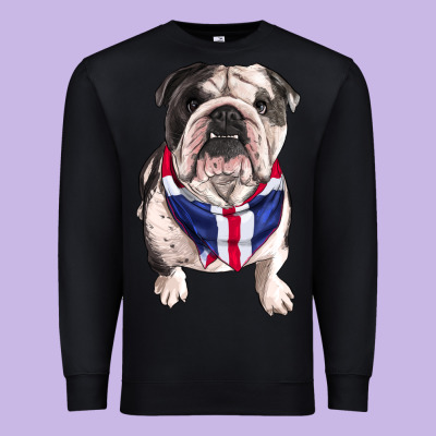English Bulldog Premium Sweatshirt Designed By Ranaportraitstore
