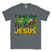 Charcoal Heather i don't need luck i've got jesus Classic Tee - FaDigitalArtStudio