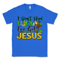 True Royal i don't need luck i've got jesus Classic Tee - FaDigitalArtStudio