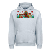 Heather Grey lady of guadalupe coffee cups libbey glass Urban Hoodie - Jasminsmagicworld