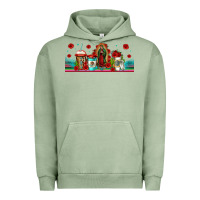 Pigment Oil Green lady of guadalupe coffee cups libbey glass Urban Hoodie - Jasminsmagicworld