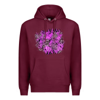 Burgundy halloween patch Premium Hoodie - BundleAndBundleShop