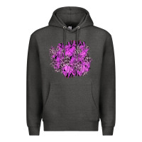 Charcoal Heather halloween patch Premium Hoodie - BundleAndBundleShop
