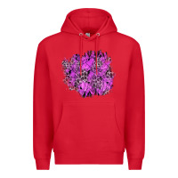 Red halloween patch Premium Hoodie - BundleAndBundleShop