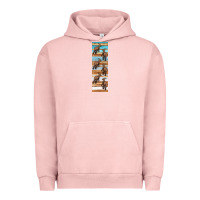 Pigment Salmon dinosaur parasaurolophus pen wrap Urban Hoodie - Artiststas