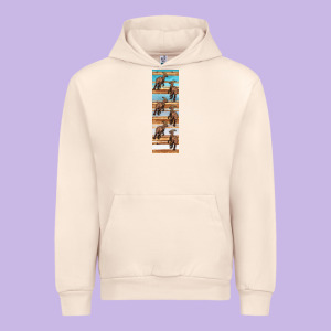 Dinosaur Parasaurolophus Pen Wrap Urban Hoodie Designed By Artiststas