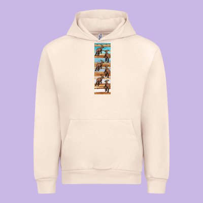 Dinosaur Parasaurolophus Pen Wrap Urban Hoodie Designed By Artiststas
