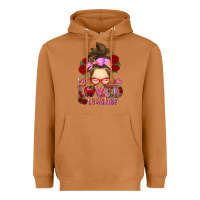 Meerkat one loved teacher messy bun Heavyweight Hoodie - RanaPortraitStore