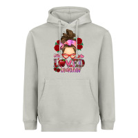 Moon Dust one loved teacher messy bun Heavyweight Hoodie - RanaPortraitStore