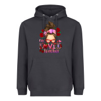 Smoke one loved teacher messy bun Heavyweight Hoodie - RanaPortraitStore