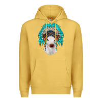Antique Gold calf indian headdress Premium Hoodie - JahusDesignShop