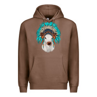 Chestnut calf indian headdress Premium Hoodie - JahusDesignShop